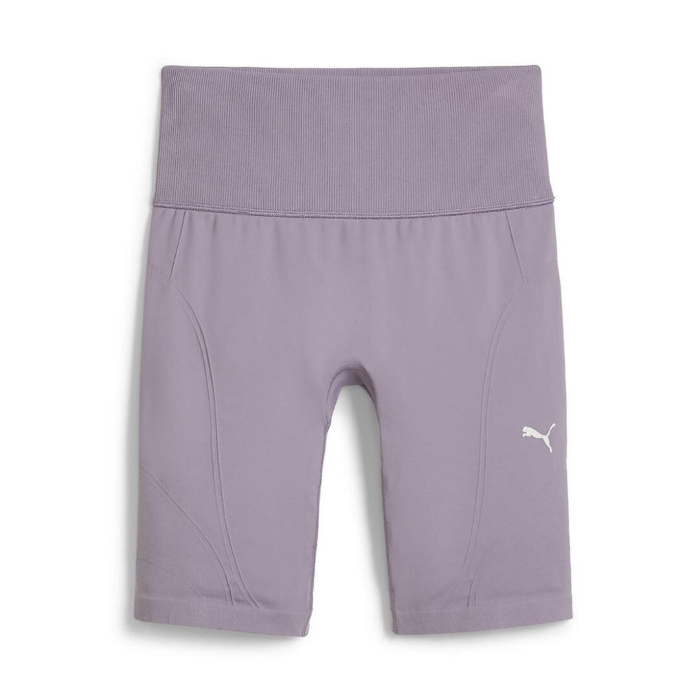 Puma Women’s M Shapeluxe Seamless HW 6" Short Tights in a pale plum or lavender